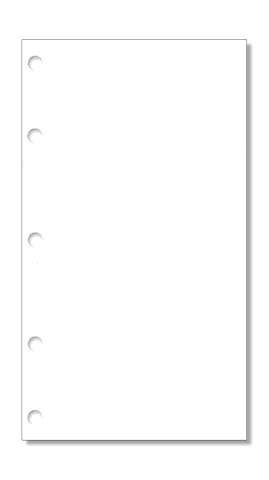 Notizpapier blanko weiß für Mini-Systeme 